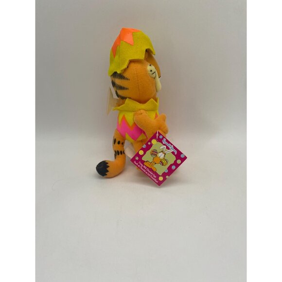 Small Easter Egg Garfield Plush With Suction Cup: Vintage Cartoon Cat - Picture 4 of 10